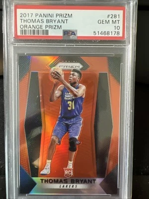 2017-18 Panini Prizm Thomas Bryant RC #281 Orange /49 PSA 10 AN - Image 1 of 2