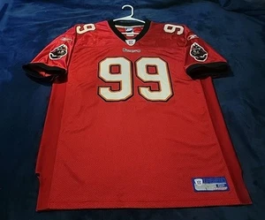 Tampa Bay Buccaneers WARREN SAPP Authentic NFL ON FIELD Red Jersey Stitched 52 - Picture 1 of 12