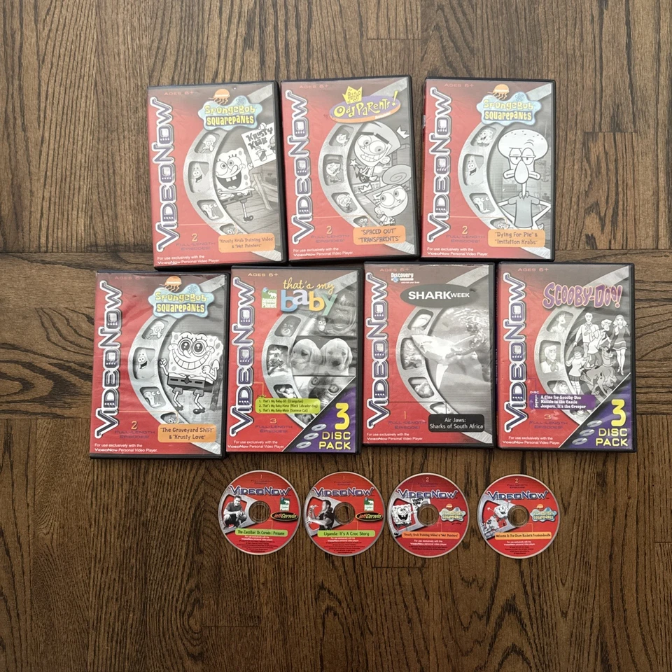 Lote de VideoAhora Scooby Doo Bob Esponja Bastante Extraño Padres Tiburón Semana Más Foto 1 de 4