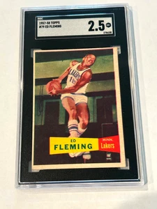 1957 Topps # 79 Ed Fleming (LAKERS) SGC 2.5 - Bild 1 von 4