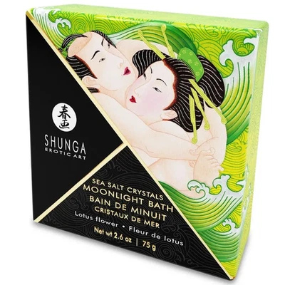 Shunga para baño - Baño o sales con sabor a loto 75 gr - Estándar EE. UU./CE Foto 1 de 2