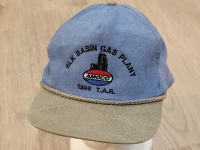 De colección Amoco Alce Cuenca Gas Planta Cuerda Ajustable Sombrero Gorra Gasóleo ¡LEER!! Foto 1 de 4