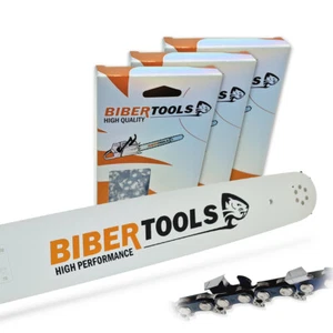 3 Sägeketten + Schwert 50cm 3/8" 1,5mm 72TG p.f. Husqvarna 390 Vollmeißel - Bild 1 von 5