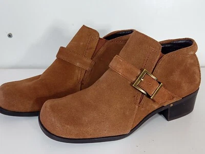 Markon Ankle Boots Whiskey Brown Suede Leather Size 6.5 Principe - Image 1 of 4