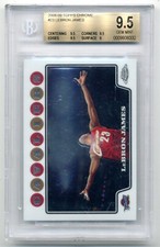 2008-09 TOPPS CHROME #23 LEBRON JAMES BGS 9.5 GEM MINT