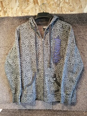 Abrigo Chaqueta Chase Authentics NASCAR Jimmie Johnson 48 Gris Negro Vellón Talla Grande Foto 1 de 3