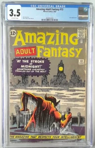 INCREDIBILE ADULT FANTASY 13 (1961) CGC 3.5 Pre - Spider-Man 1a Apparizione (LASTRA... - Foto 1 di 1