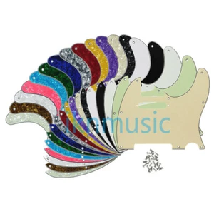 Golpeador de guitarra EE. UU. TL placa de arañazos estándar 8 orificios ajuste FD TL 19 colores - Imagen 1 de 25