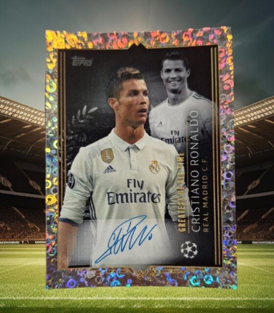 Quadro Cristiano Ronaldo 5X Campeão Champions League (UCL) Autógrafo  Digital - PlacasFUT