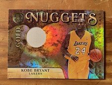 2011 Panini Gold Nuggets Standard Kobe Bryant Jersey Patch Card /199 SP Lakers