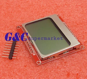 84x48 Nokia LCD Module Blue Backlight Adapter PCB Nokia 5110 For Arduino A2TM - Picture 1 of 4