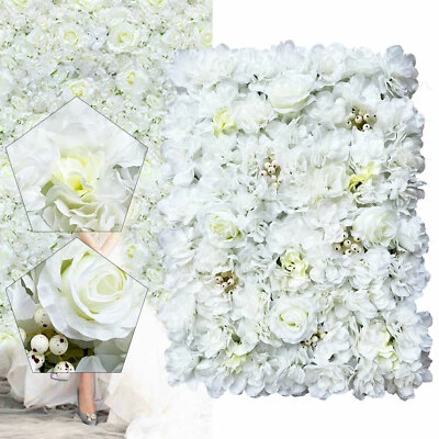 12* Artificial Flower Wall Panel Wedding Backdrop Event Party Flower Wall Panel - Image 1 of 4