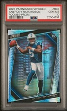 2023 Panini National VIP Gold Rookies RC3 Anthony Richardson Mojo PSA 10 Rookie