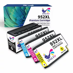 4pk 952XL Ink Cartridges For HP 952 OfficeJet Pro 7740 8210 8216 8218 8710 8714 - Picture 1 of 5