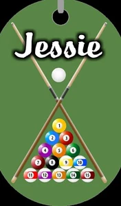 Personalized Custom Pool Billiards Color Photo Dog Tag Necklace Quality NEW - Picture 1 of 2