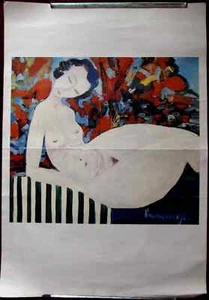 Original Kunst Poster Reproduktion Gemälde Simonida Akt Frau Expressionismus - Bild 1 von 1