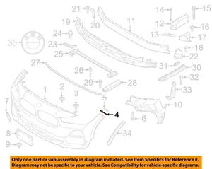 BMW OEM 18-23 X2 Bumper Components-Bumper Cover Insert 51117428998 - Picture 1 of 1