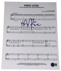 Hans Zimmer Signed Autograph Sheet Music "First Step" Interstellar Beckett BAS - Picture 1 of 2