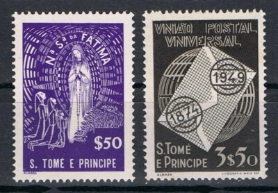 S. Tomé Príncipe, Af. 347 e 348 MLH/MH CV 33,60€/$36.90 - Image 1 of 2