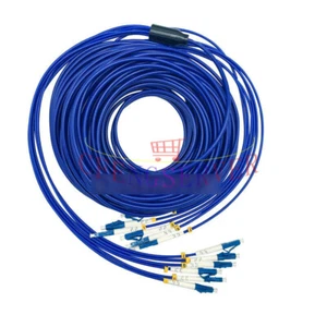 150M LC-LC 6 Strand SingleMode 9/125 Indoor Armored Fiber Cable Fiber Patch Cord - Picture 1 of 4