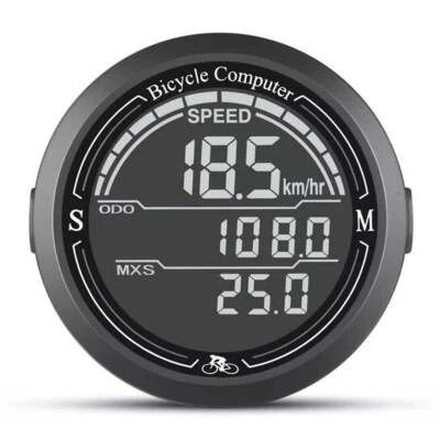 Funk Fahrradcomputer wasserdicht - Digital Tacho mit Geschwindigkeitsmesser - Bild 1 von 4