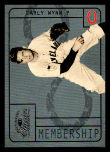 2004 Donruss Classics Membership Early Wynn /2499 #M-3 Cleveland Indians
