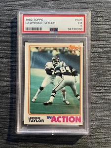 1982 Topps Lawrence Taylor novato en acción — PSA 5 — ¿Esquinas afiladas subgradadas? - Imagen 1 de 2