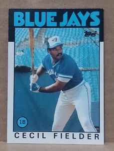 1986 Cecil Fielder Topps Rookie Card #386 - Imagen 1 de 1