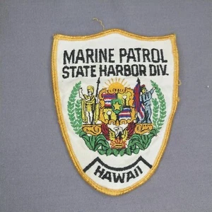 Marine Patrol Div. State Harbor Division Hawaii HI State Coat of Arms 5" Patch - Picture 1 of 2