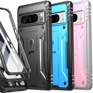 Case For Google Pixel 8 Pro / Pixel 8 Dual Layer Shockproof Stand Phone Cover - Picture 1 of 9