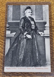 Postal de la realeza de Augusta Caroline Mechlenburg Strelitz 1906 - Imagen 1 de 3