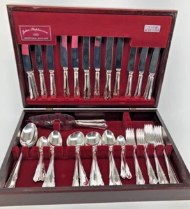 Dubarry by Sheffield England Silverplate 56 piece Set with Original Box - Picture 1 of 8