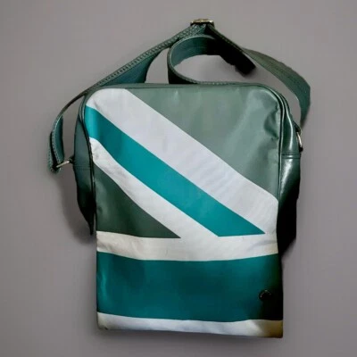 Bolso Mensajero Ben Sherman Union Jack Bandolera*Gris*Blanco*verde azulado*RARO*HTF*NUEVO SIN ETIQUETAS Foto 1 de 4