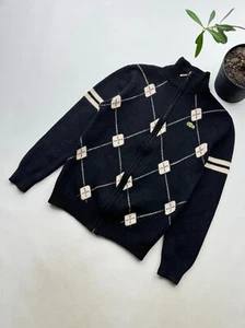 Lacoste Vintage Wool Full Zipped Sweater Women’s Size M - Picture 1 of 9