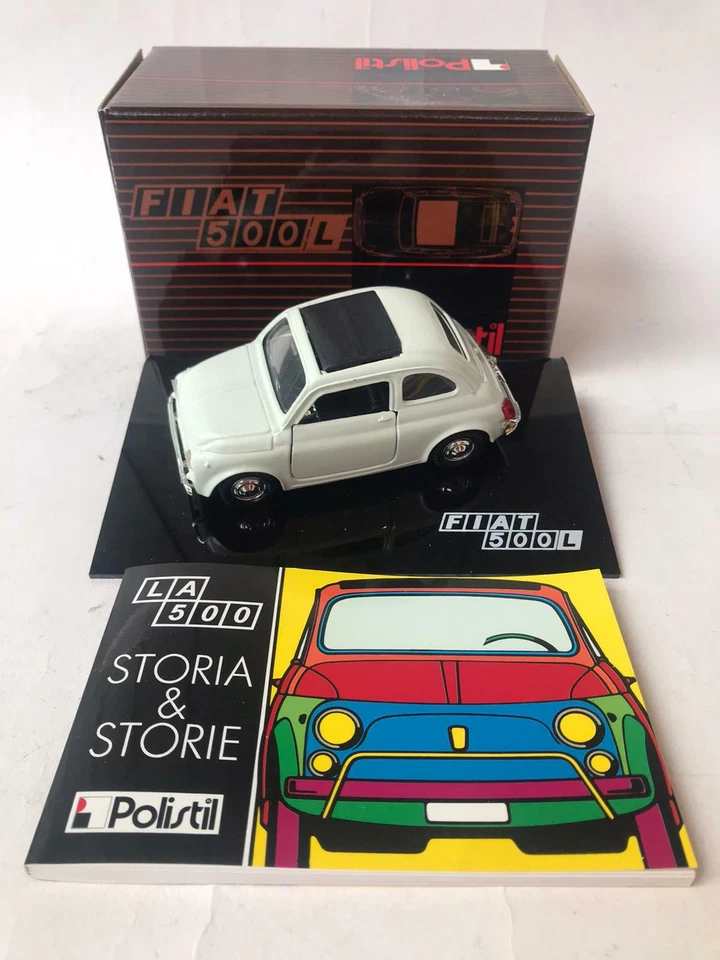 Polistil Fiat 500 L bianca white 1/25 con scatola e libretto - Immagine 1 di 1
