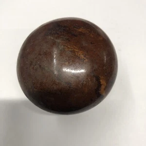 Antique Vintage Bennington Brown  Marble Swirl Porcelain Door Knob - Picture 1 of 3