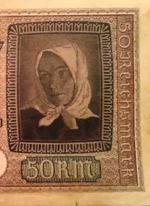 Germany 50 Reichsmark banknote 1939-45. - Picture 1 of 4