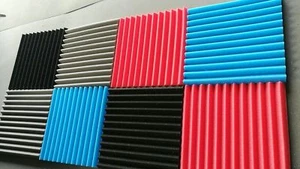 12 Akustikschaumstoff Fliesen Wand Schallplatte Studio Schallschutz 12"x12"x1" feuerbeständig - Bild 1 von 10