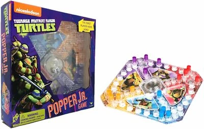Juego Teenage Mutant Ninja Turtles Nickelodeon Popper Jr. Leonardo Michaelangelo Foto 1 de 4