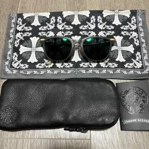 Chrome Hearts SLAG Sonnenbrille graues Gestell goldfarbenes Metall dunkelgraue Gläser GEBRAUCHT - Bild 1 von 12