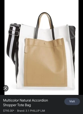 Bolso Shopper Phillip Lim $795 Multicolor Acordeón Natural Foto 1 de 4