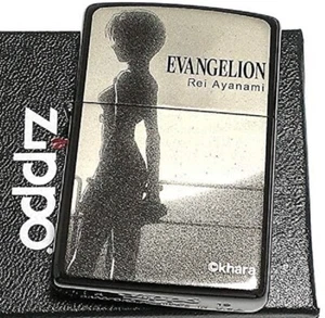 Zippo Rei Ayanami Moon Evangelion Eva Black Titanium Coating Japan Limited Anime - Picture 1 of 11