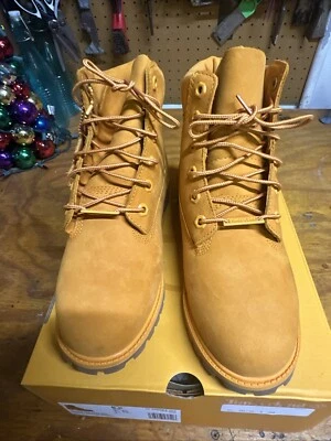 Timberland 6" Premium IMPERMEABLE Naranja Nubuck Botas Foto 1 de 4