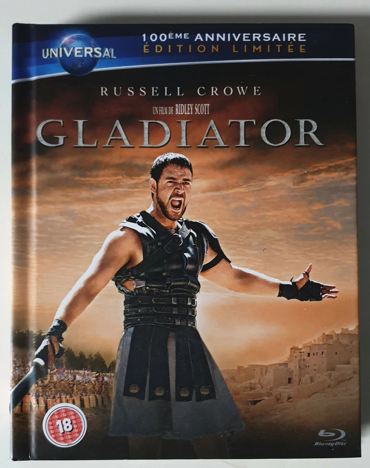 Ridley Scott Gladiator Blu Ray Book French Limited Edition Import RARE - Image 1 of 1