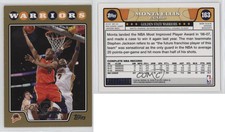 2008-09 Topps Gold Border /2008 Monta Ellis #163
