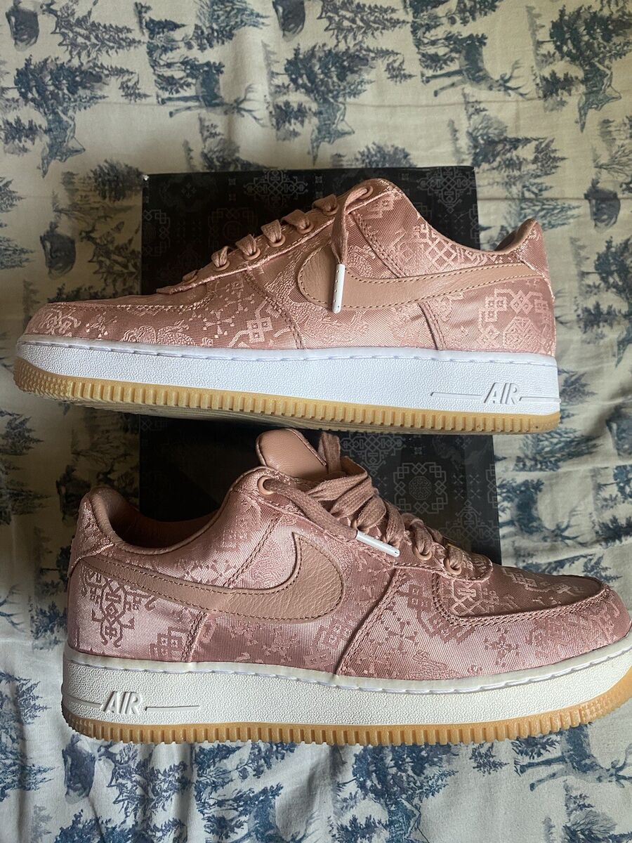 Nike CLOT x Air Force 1 Premium Low Rose Gold Silk for Sale Nike CLOT x Air Force 1 Premium Low Rose Gold Silk for Sale