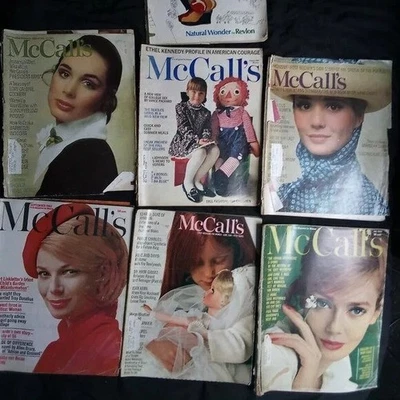 Vintage 60s McCall's Magazine Lot (6) + Seventeen - Includes Seventeen Magazine - Image 1 of 4