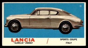 1961 Topps Sports Cars Lancia "Aurelia" 2500GT EX UX1615 - Picture 1 of 2