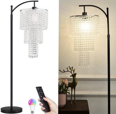 Arc Floor Lamp for Living Room Modern Floor Lamp with Remote Control,Dimmable... - Image 1 of 4