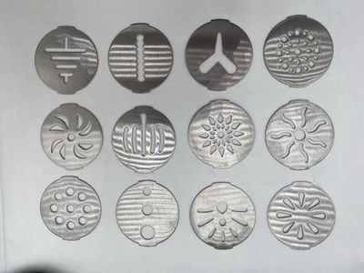 Wilton Cookie Press Pro repuesto 12 metal 2” disco de galletas solo piezas Foto 1 de 2